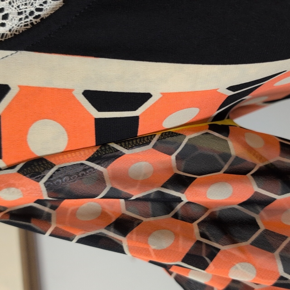 Chic Geometric Print Women's Dress Or Top - Picture 6 of 8